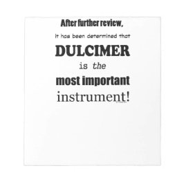 Bloc De Notas Dulcimer Instrumento Más Importante