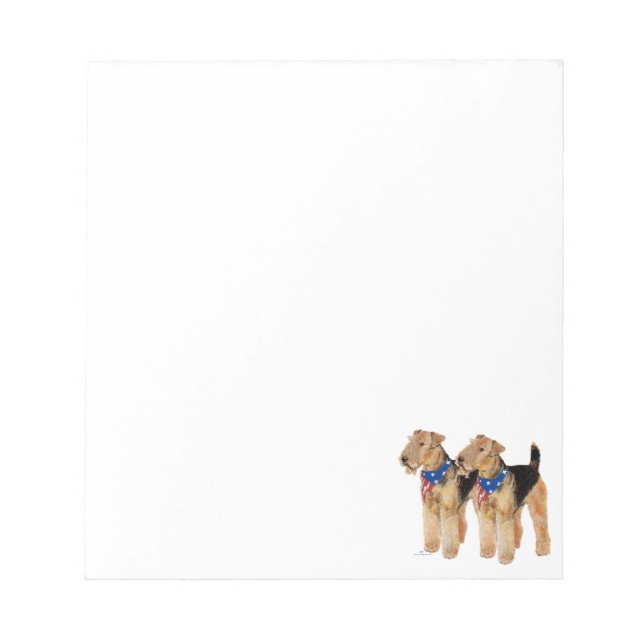 Bloc De Notas Dúo de bandera patriótica (Frente)