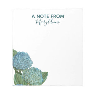 Bloc De Notas Dusty Blue Hydrangea Bouquet
