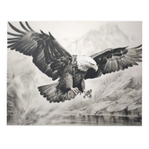 Bloc De Notas Eagle Animal Bird Wild Nature Tinta Sketch Style