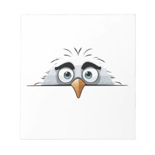 Bloc De Notas Eagle Peeking Cute Adorable Gracioso Personalizado
