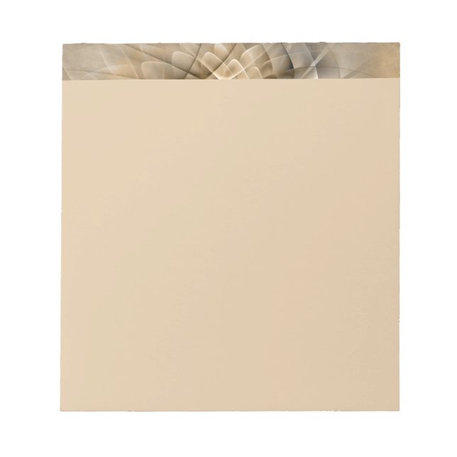 Bloc De Notas Earth Tones Abstract Modern Fractal Art Texture (Frente)