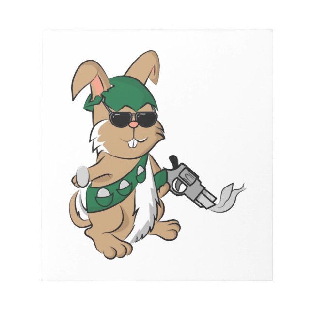 Bloc De Notas Easter Bunny Gun (Frente)