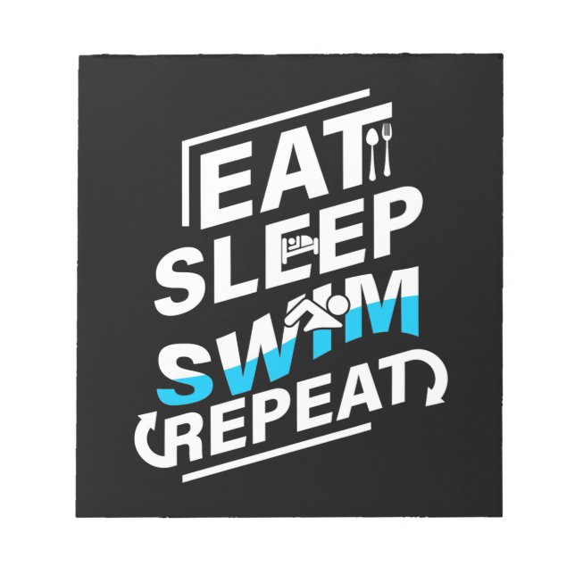 Bloc De Notas Eat Sleep Swim (Frente)