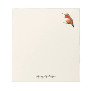 Bloc De Notas Ecru Hummingbird
