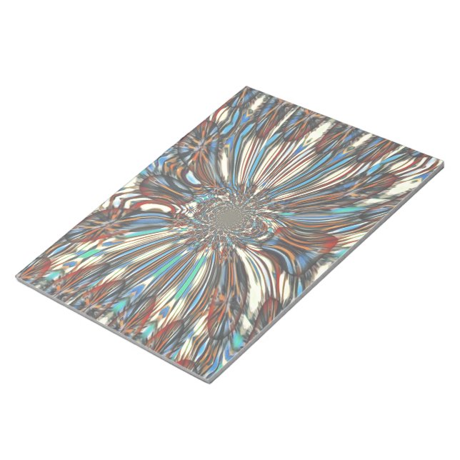 Bloc De Notas Edgy African Urban Pop Art Resumen Diseño Óptico (Lado Derecho)