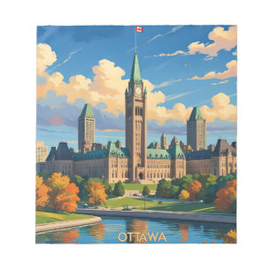 Bloc De Notas Edificio del Parlamento de Canadá en Ottawa, horiz
