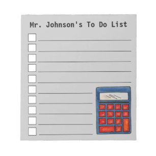 Bloc De Notas Educación de la Calculadora de Maestros de Maestro