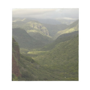 Bloc De Notas EE. UU., Hawái, Kauai, Vista general del cañón. (R