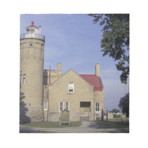 Bloc De Notas EE. UU., Michigan Faro de Old Mackinac Point