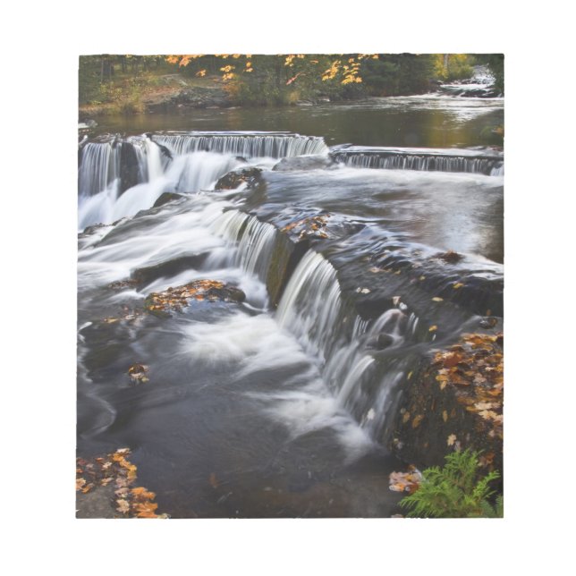 Bloc De Notas EE. UU., Michigan, Península Superior. Bond Falls  (Frente)