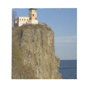 Bloc De Notas EE. UU., Minnesota. Faro de Split Rock en el lago