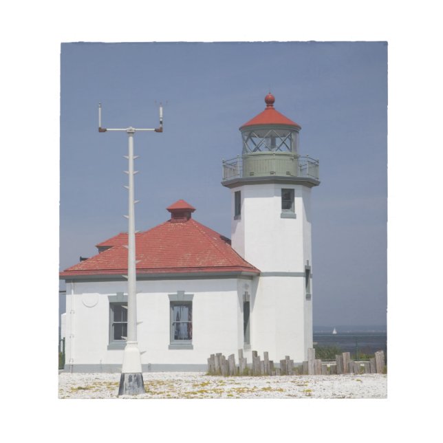 Bloc De Notas EE. UU., Washington, Seattle, Alki Point Lighthous (Frente)