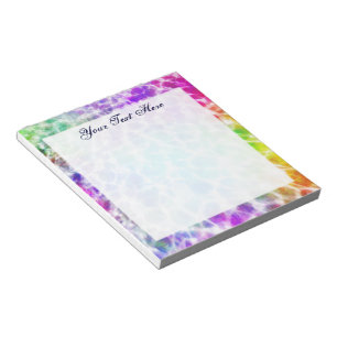 Bloc De Notas Efecto arcoiris ondulado tiedye hippie