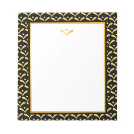 Bloc De Notas Efecto metalizado dorado