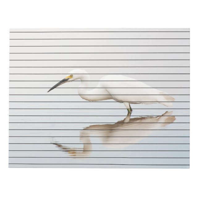 Bloc De Notas Egret en el estanque (Frente)