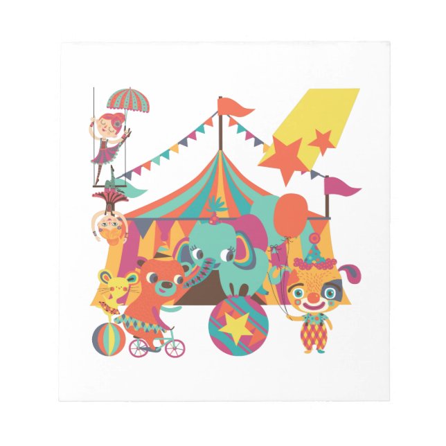 Bloc De Notas Ejecutantes de circo (Frente)