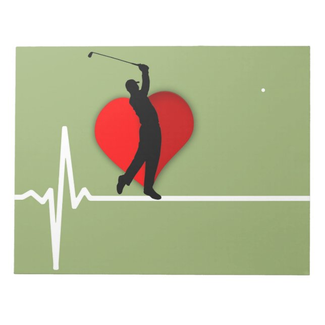 Bloc De Notas Ekg de golf de médica (Frente)