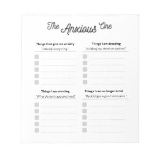 Bloc De Notas El Ansioso Notepad