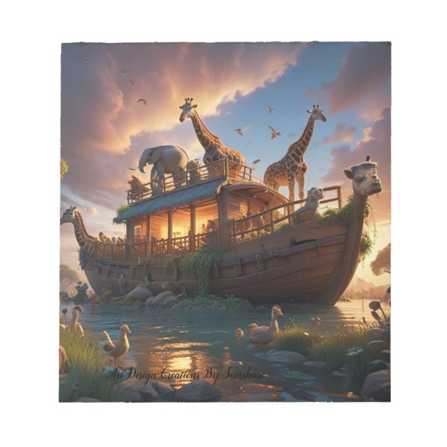 Bloc De Notas El Arca de la Esperanza de Noé (Frente)