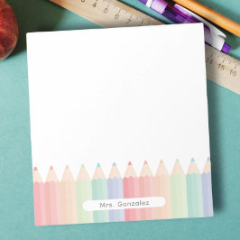 Bloc De Notas El arcoiris de un profesor personalizado