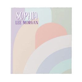 Bloc De Notas El arcoiris del Boho Pastel