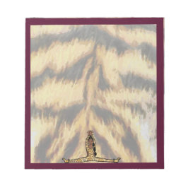 Bloc De Notas El bailarín Notepad Maroon Tiger #1