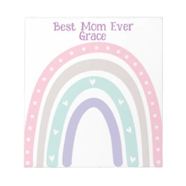 Bloc De Notas El Boho arcoiris del Pastel personalizado de vuelt