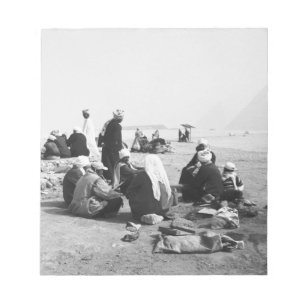 Bloc De Notas El Cairo Egipto, Jinetes de Camellos Pirámides de 