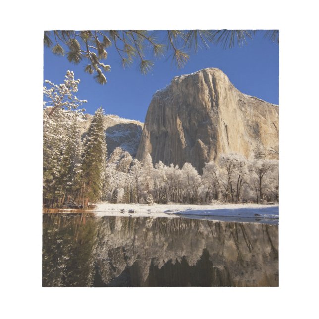 Bloc De Notas El Capitan se refleja en el río Merced en (Frente)