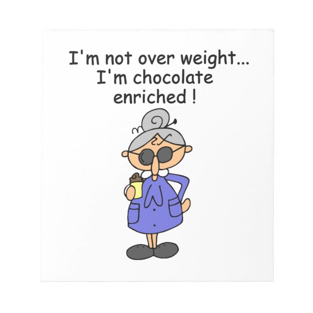 Bloc De Notas El chocolate enriqueció humor (Frente)