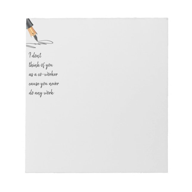 Bloc De Notas El compañero de trabajo de Cita divertida no funci (Frente)