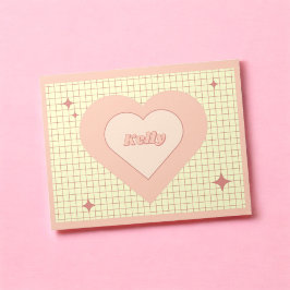 Bloc De Notas El día de San Valentín de patrones de contraste de