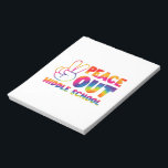 Bloc De Notas El Día Del Colegio Pasado, Peace Out Middle School<br><div class="desc">El Día Del Colegio Pasado,  Peace Out Middle School Tye</div>