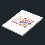 Bloc De Notas El Día Del Colegio Pasado, Peace Out Middle School<br><div class="desc">El Día Del Colegio Pasado,  Peace Out Middle School Tye</div>