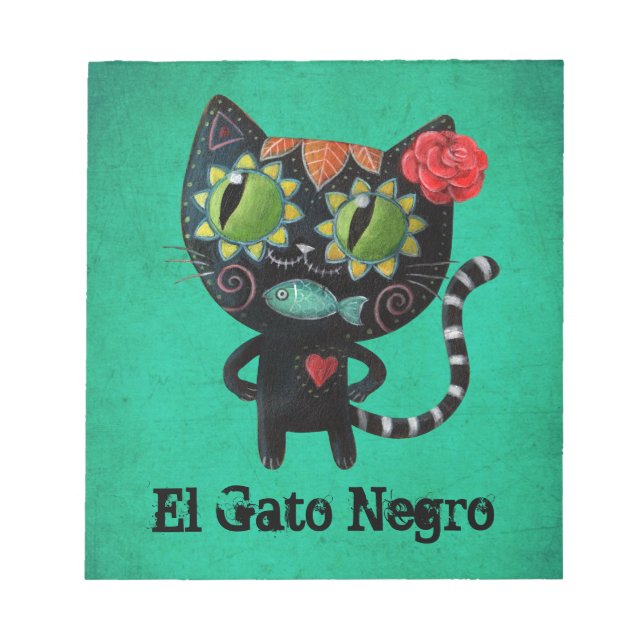 Bloc De Notas El día del gato negro muerto (Frente)