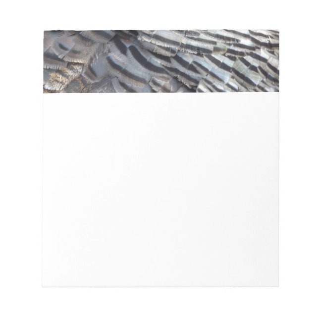 Bloc De Notas El diseño de la naturaleza abstracta de los plumas (Frente)