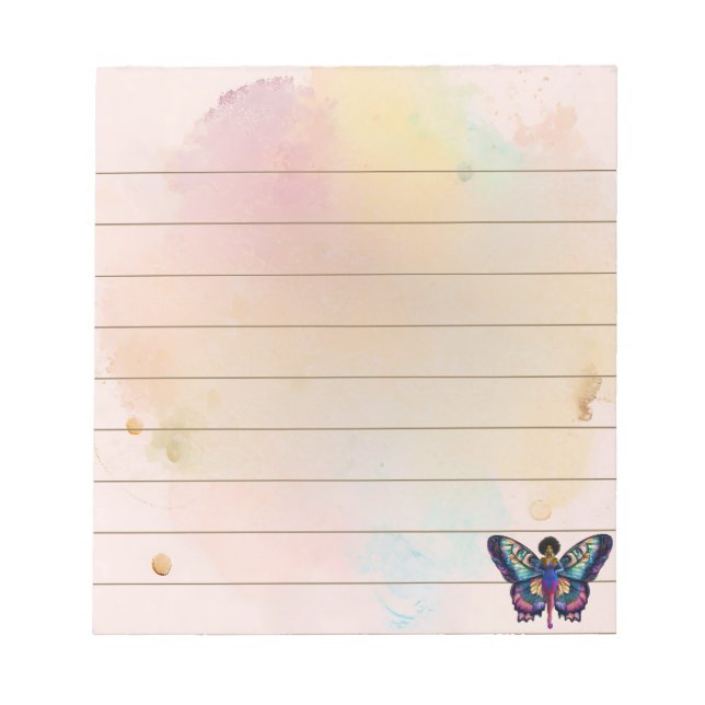 Bloc De Notas El efecto mariposa conmovedor (Frente)