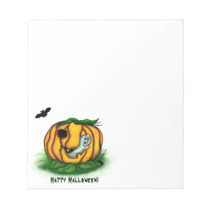 Bloc De Notas El fantasma de Halloween , Bat , Ghost y Spider
