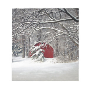 Bloc De Notas El granero rojo en la nieve de 2011