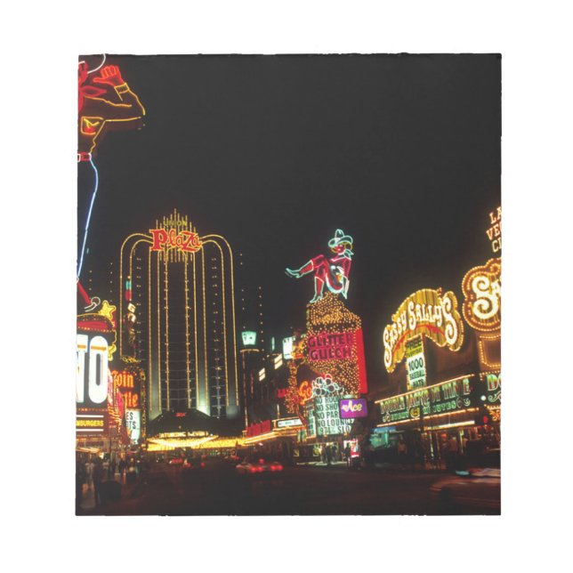 Bloc De Notas El horario nocturno de Las Vegas Neon ilumina el R (Frente)
