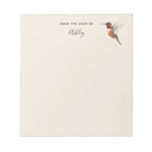 Bloc De Notas El Hummingbird Notepad del personalizado Allen