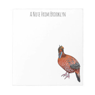 Bloc De Notas El ilustracion de personalizado de aves de Cabot