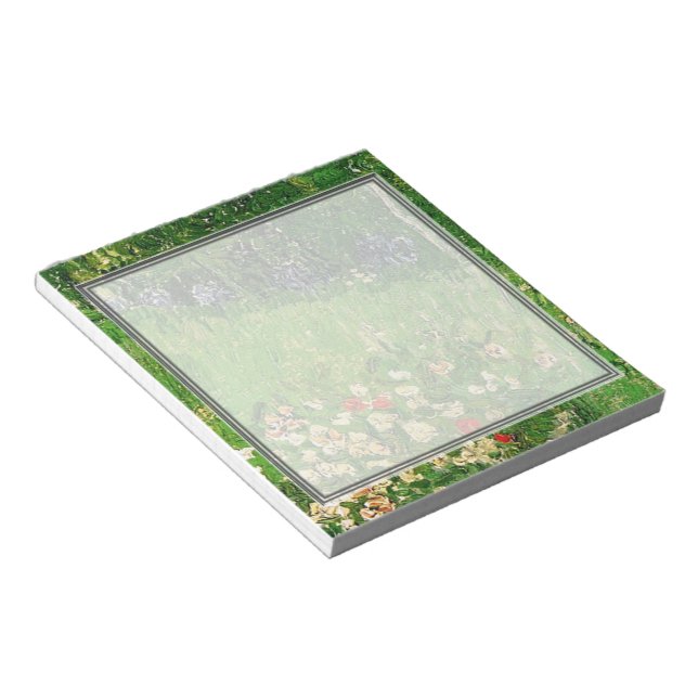 Bloc De Notas El jardín de Daubigny, Vincent Van Gogh. (Lado Derecho)