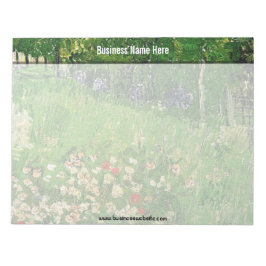 Bloc De Notas El jardín de Daubigny, Vincent Van Gogh.