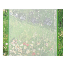 Bloc De Notas El jardín de Daubigny, Vincent Van Gogh.