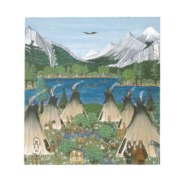 Bloc De Notas El lago Nez Perce ~ Wallowa (Frente)