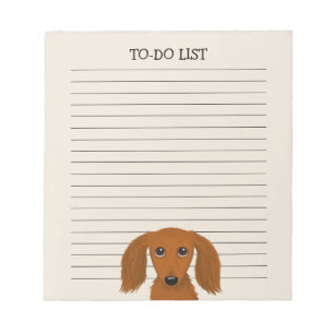 Bloc De Notas El lino de Dachshund Wiener Dog Lover