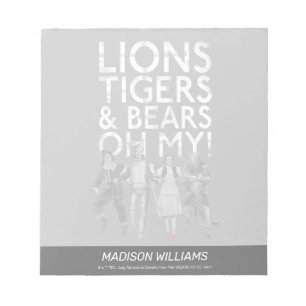 Bloc De Notas El Mago De Oz™ Leones Tigres y Osos ¡Oh Dios Mío