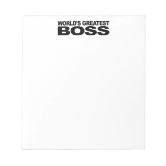 Bloc De Notas El mayor jefe del mundo